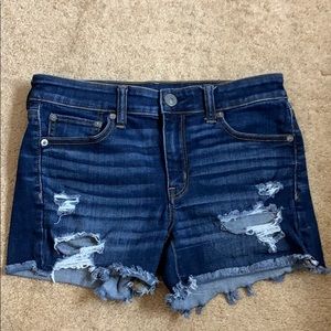 american eagle distressed shorts